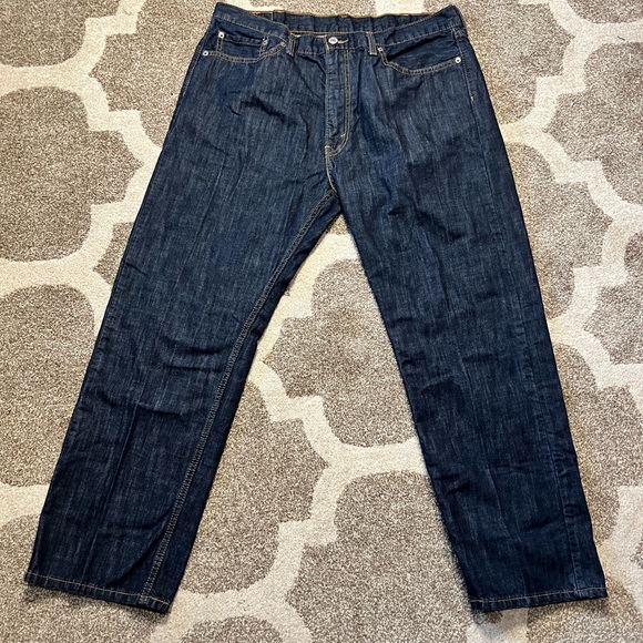 Levi's Other - Men’s Levi’s 505 regular fit size 38 x 30 dark denim with accent stitching